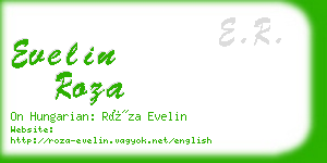 evelin roza business card